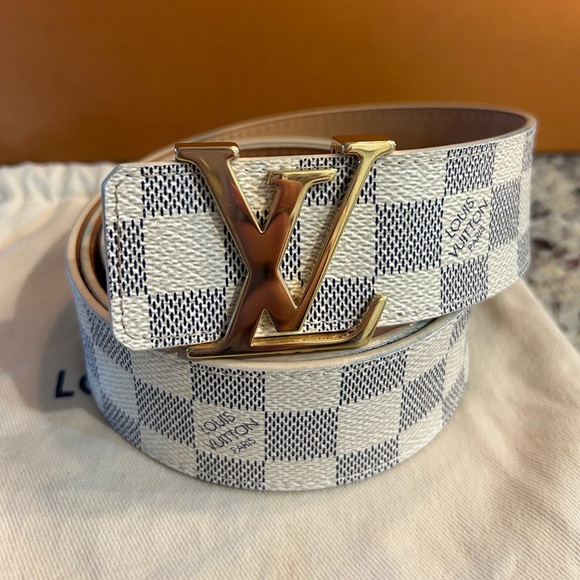 LOUIS VUITTON DAMIER AZUR INITIAL BELT - Picture 2 of 16